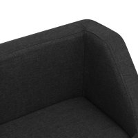 vidaXL Dog Sofa Black 60x37x39 cm Linen