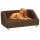 vidaXL dog sofa brown 85x50x39 cm linen