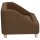vidaXL dog sofa brown 85x50x39 cm linen