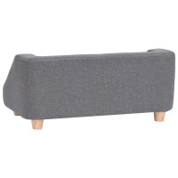 vidaXL dog sofa gray 95x63x39 cm linen