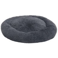 vidaXL Dog and Cat Cushion Washable Dark Grey 70x70x15cm Plush