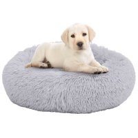 vidaXL Washable dog & cat pillow light gray 50x50x12...