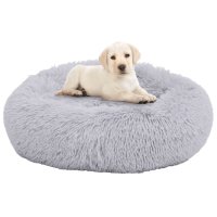 vidaXL Washable dog & cat pillow light gray 90x90x16...