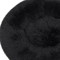 vidaXL Dog and Cat Cushion Washable Black 90x90x16 cm Plush