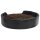 vidaXL dog bed black-brown 99x89x21 cm plush and faux leather