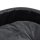 vidaXL dog bed black dark gray 90x79x20 cm plush and faux leather
