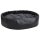 vidaXL dog bed black dark gray 99x89x21 cm plush and faux leather
