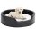vidaXL dog bed black-beige 69x59x19 cm plush and faux leather