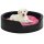 vidaXL Dog Bed Black Pink 79x70x19 cm Plush and Faux Leather