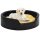 vidaXL Dog Bed Black-Yellow 79x70x19 cm Plush and Faux Leather
