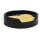 vidaXL Dog Bed Black-Yellow 79x70x19 cm Plush and Faux Leather
