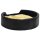 vidaXL dog bed black-yellow 90x79x20 cm plush and faux leather