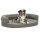 vidaXL Dog Mattress Ergonomic 75x53cm Linen Optics Grey