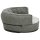 vidaXL Dog Mattress Ergonomic 60x42 cm Linen Optics Fleece Grey