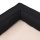 vidaXL Dog Mattress Ergonomic 60x42 cm Linen Optics Fleece Black