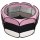 vidaXL Foldable puppy playpen with carrying bag Pink 110x110x58 cm