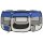 vidaXL Foldable puppy playpen with carry bag Blue 145x145x61 cm