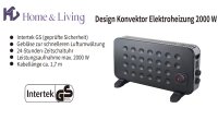 HC Home & Living Design Konvektor Elektroheizung 2000...