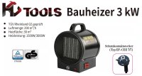 HC Tools Bauheizer 3 kW B-Ware