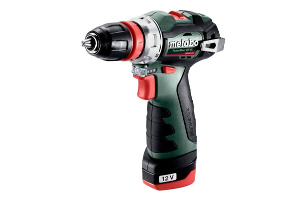 Metabo Akku-Bohrschrauber POWERMAXX BS BL Q (601749500) mit 12V 2x2AH Li-Power und Ladegerät