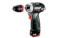 Metabo Akku-Bohrschrauber POWERMAXX BS BL Q (601749500) mit 12V 2x2AH Li-Power und Ladegerät