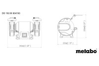 Metabo Doppelschleifmaschine DS 150 M (604150000)