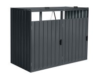 HC Garten & Freizeit Modulare Mülltonnenbox Anthrazit