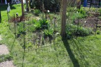HC Garten & Freizeit Teichzaun Unterbogen Komplettset anthrazit 11 tlg. B-Ware
