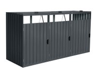 HC Garten & Freizeit Modulare Mülltonnenbox 3er Set