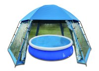 HC Garten & Freizeit Universal-/ Poolpavillon für Aufstellpools, ca. 500 x 433 x 250 cm
