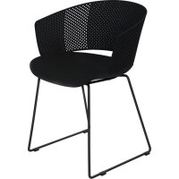 Lesli Living Design-Stuhl ORLY schwarz - 41261