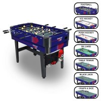 Carromco Multigame Table - 7in1 - IMPERIAL-XT, Telescopic Rods