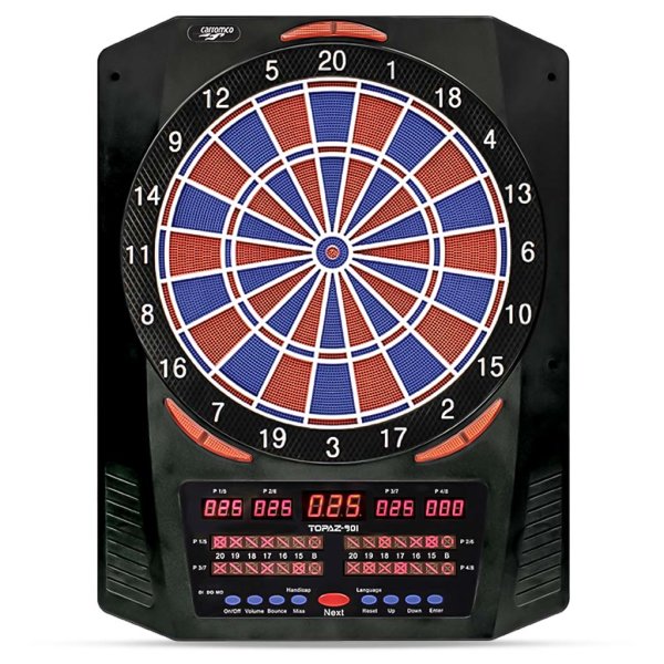 Carromco Electronic Dartboard - TOPAZ-901, With Adapter, 2-Hole-Type