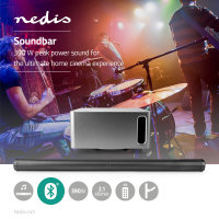 Nedis Soundbar 2.1 Bluetooth&reg; 5.0 DSP-Programme 390 W Fernbedienung
